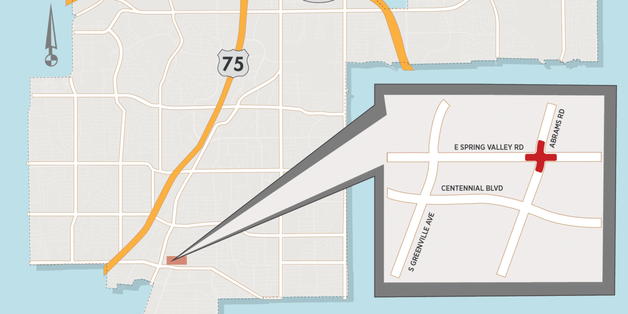 Spring Valley/Abrams Intersection to Become 4-Way Stop for Several Months 