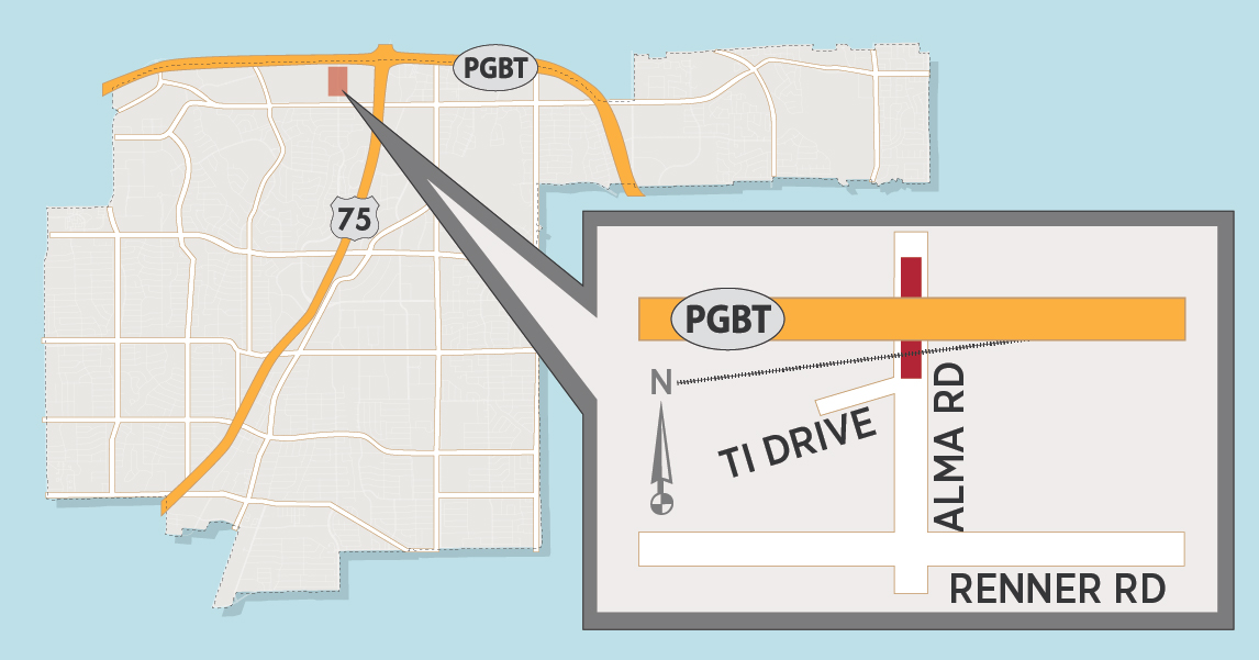Alma Road Lane Closures at Bush Turnpike