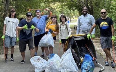 Bicycle Coalition Helps Clean Up Galatyn Nature Preserve 