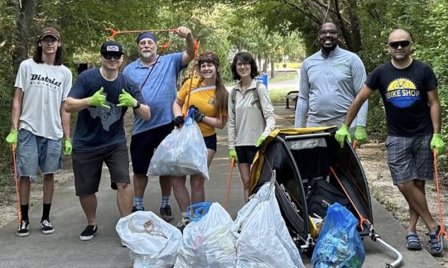 Bicycle Coalition Helps Clean Up Galatyn Nature Preserve 