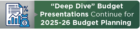 “Deep Dive” Budget Presentations Continue for 2025-26 Budget Planning 