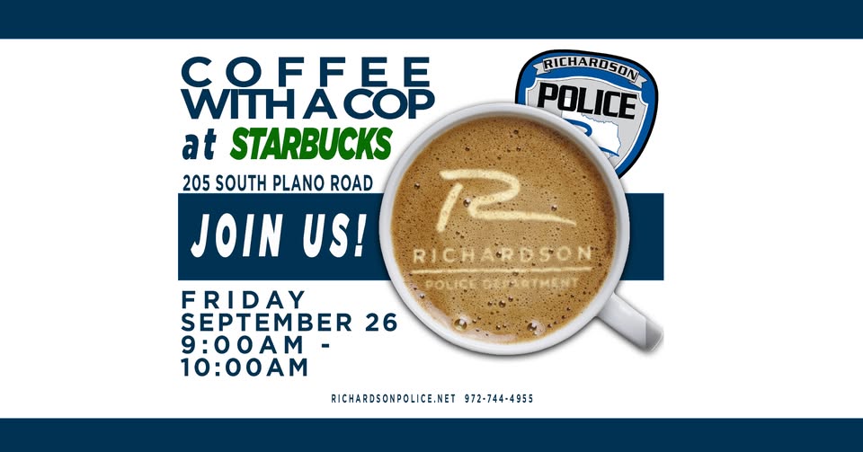 “Coffee with a Cop” Friday 