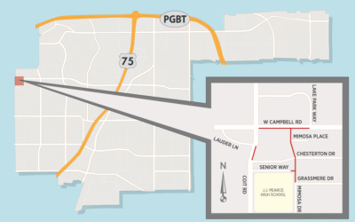 Fiber Optic Work May Affect Various Lanes Near J.J. Pearce High School through January 