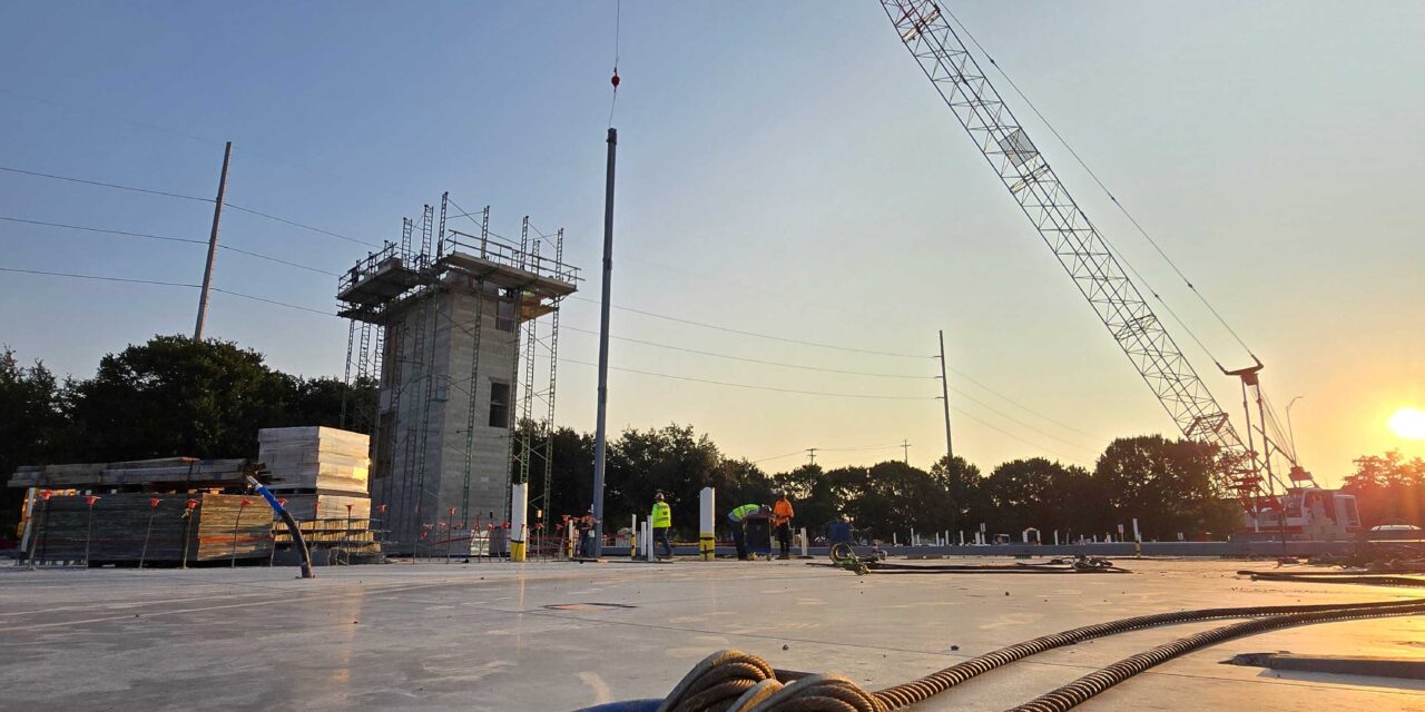 First Structural Steel Installed at New City Hall