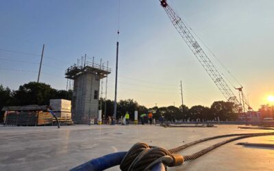 First Structural Steel Installed at New City Hall