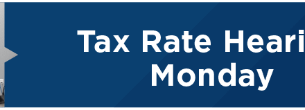 Tax Rate Hearing Monday 