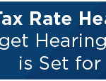 Tax Rate Hearing Held; Budget Hearing and Adoption Set for Monday