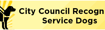 City Council Recognizes Service Dogs 