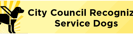 City Council Recognizes Service Dogs 