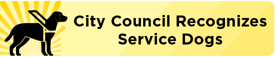 City Council Recognizes Service Dogs 