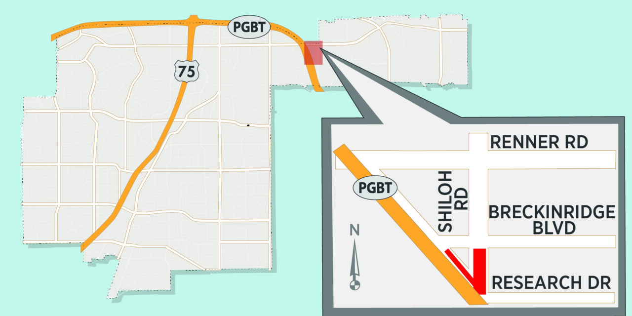 Lane Closures Expected Near PGBT, Shiloh Intersection