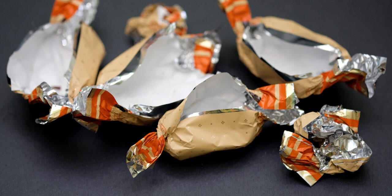 Reminder: Candy Wrappers Belong in the Trash, Not Recycling Bag
