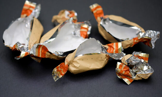 Reminder: Candy Wrappers Belong in the Trash, Not Recycling Bag 