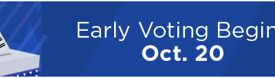 Early Voting Begins Oct. 20 
