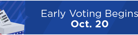 Early Voting Begins Oct. 20 