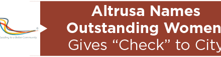 Altrusa Names Outstanding Women, Gives “Check” to City 