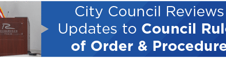 City Council Reviews Updates to Council Rules of Order & Procedure