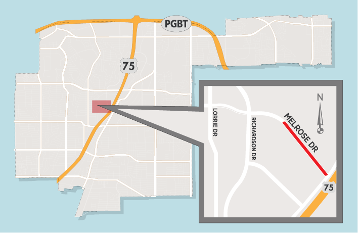 Melrose Closures Continue to US 75 