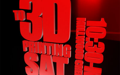 “Intro to 3D Printing” Hands-On Class Tomorrow