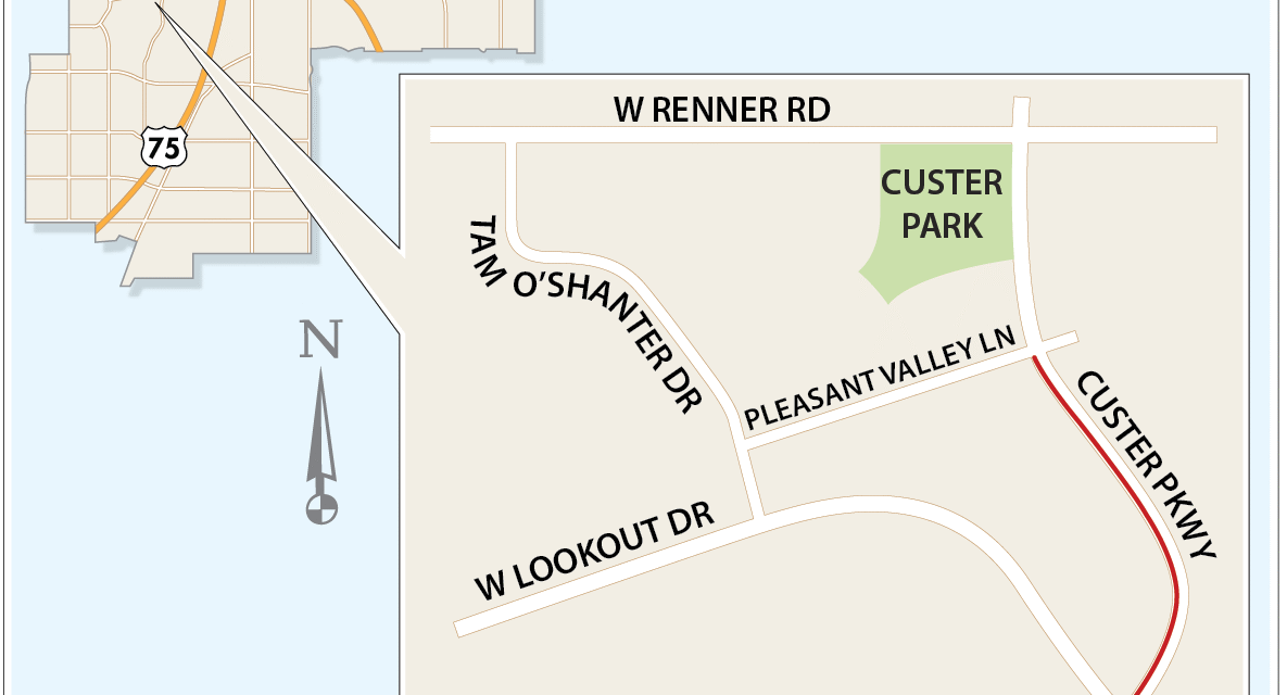 Traffic Pattern Shift Scheduled to Take Place on Custer Parkway Next Week 