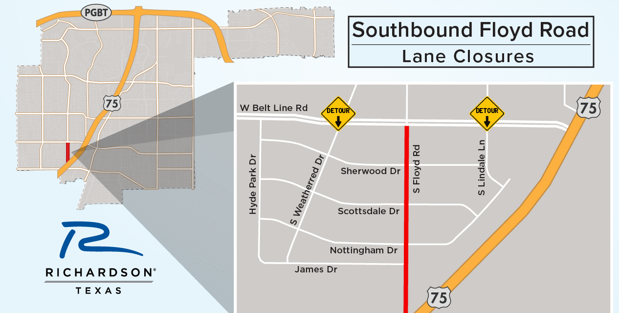 Street Rehabilitation Work to Begin Next Week on Floyd Road; Detour Planned