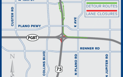 PGBT Ramp Closure Expected at US 75 Tonight through Monday Morning