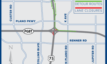 PGBT Ramp Closure Expected at US 75 Tonight through Monday Morning