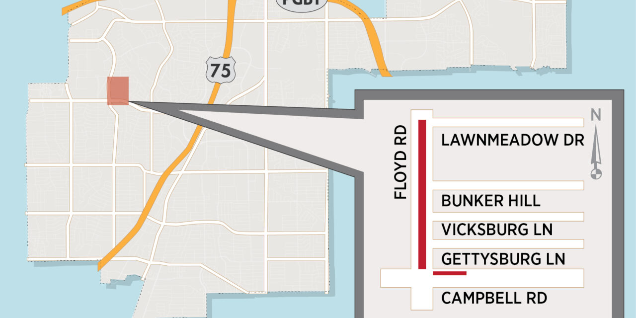 Fiber Optic Work to Take Place on Floyd Road North of Campbell Road 