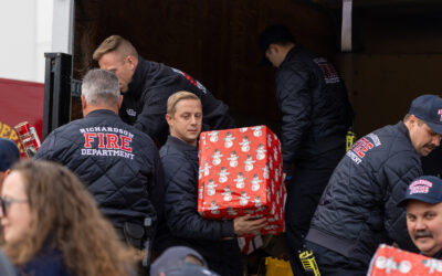 Fire Department Donates Toys, Food to Network of Community Ministries