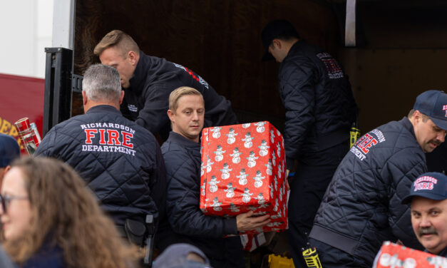 Fire Department Donates Toys, Food to Network of Community Ministries