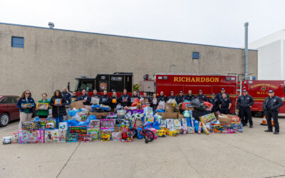 Fire Department Delivers Toys, Food to Network 