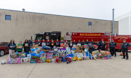 Fire Department Delivers Toys, Food to Network 