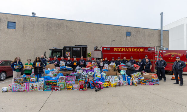 Fire Department Delivers Toys, Food to Network 