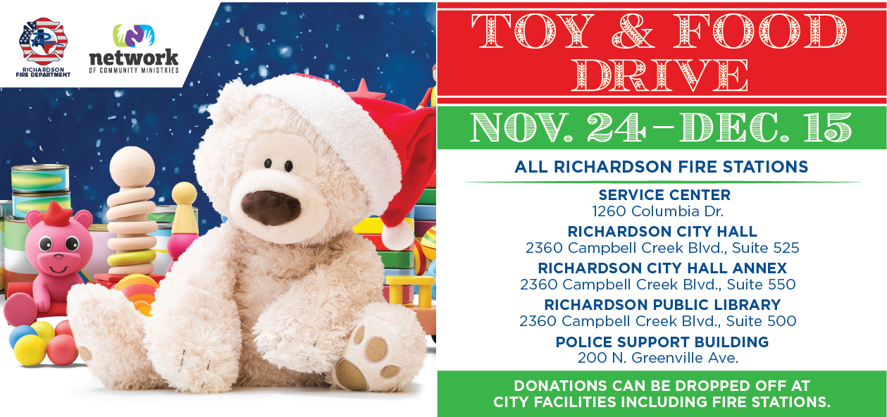 Annual Toy and Food Drive Continues