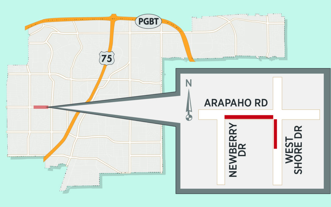 West Shore Project Utility Work to Temporarily Close Lanes, Street Section Near Arapaho/West Shore 