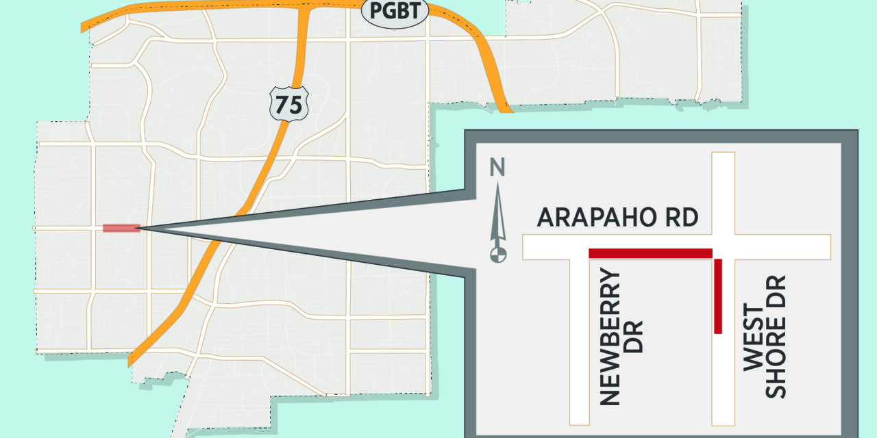 West Shore Project Utility Work to Temporarily Close Lanes, Street Section Near Arapaho/West Shore 