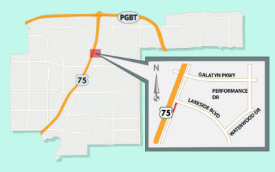 Lane Closure Expected on US 75 Frontage Road at Lakeside; Detour Planned