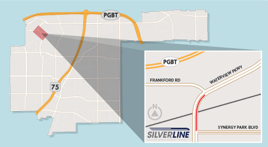 Lane Closure Expected on Waterview Parkway North of Synergy Park Boulevard 