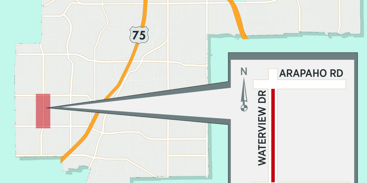 Street Repair Work to Impact Waterview Drive between Belt Line and Arapaho 