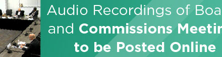 Audio Recordings of Board and Commission Meetings to be Posted Online 