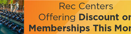 Rec Centers Offering Discount on Memberships This Month 