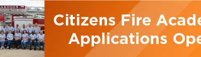 Citizens Fire Academy Applications Open 