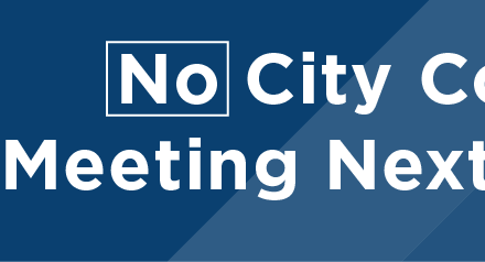No City Council Meeting Monday 