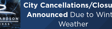 City Cancellations/Closures Announced Due to Winter Weather