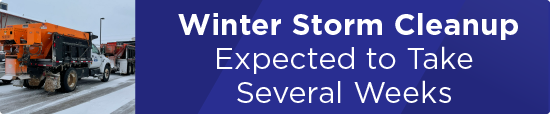 Winter Storm Cleanup Expected to Take Several Weeks 