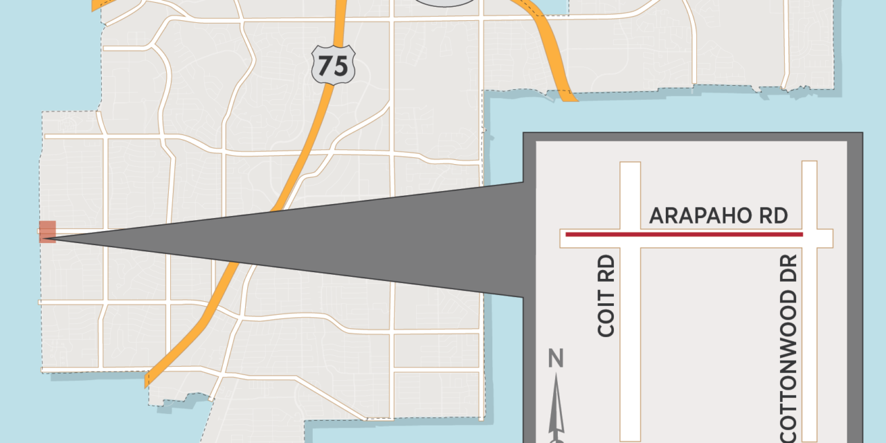 Two Lanes Temporarily Closed for Utility Work At, Near Coit/Arapaho Intersection