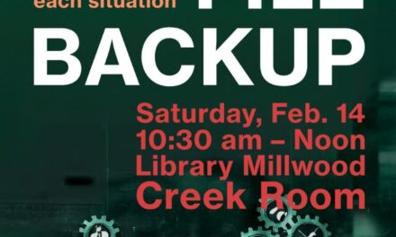 At the Library: Learn How to Back Up Computer Files