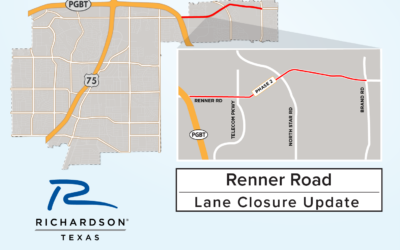 Westbound Lane Closures Expected Along Renner Beginning at North Star