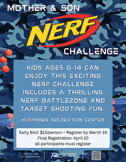 Mother & Son Nerf Challenge – Registration Open
