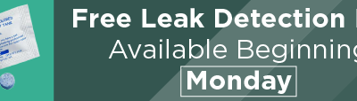Free Leak Detection Kits Available Beginning Monday 